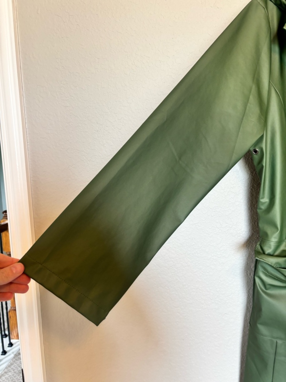 Rains Curve Waterproof Belted Jacket - Picture 6 of 16